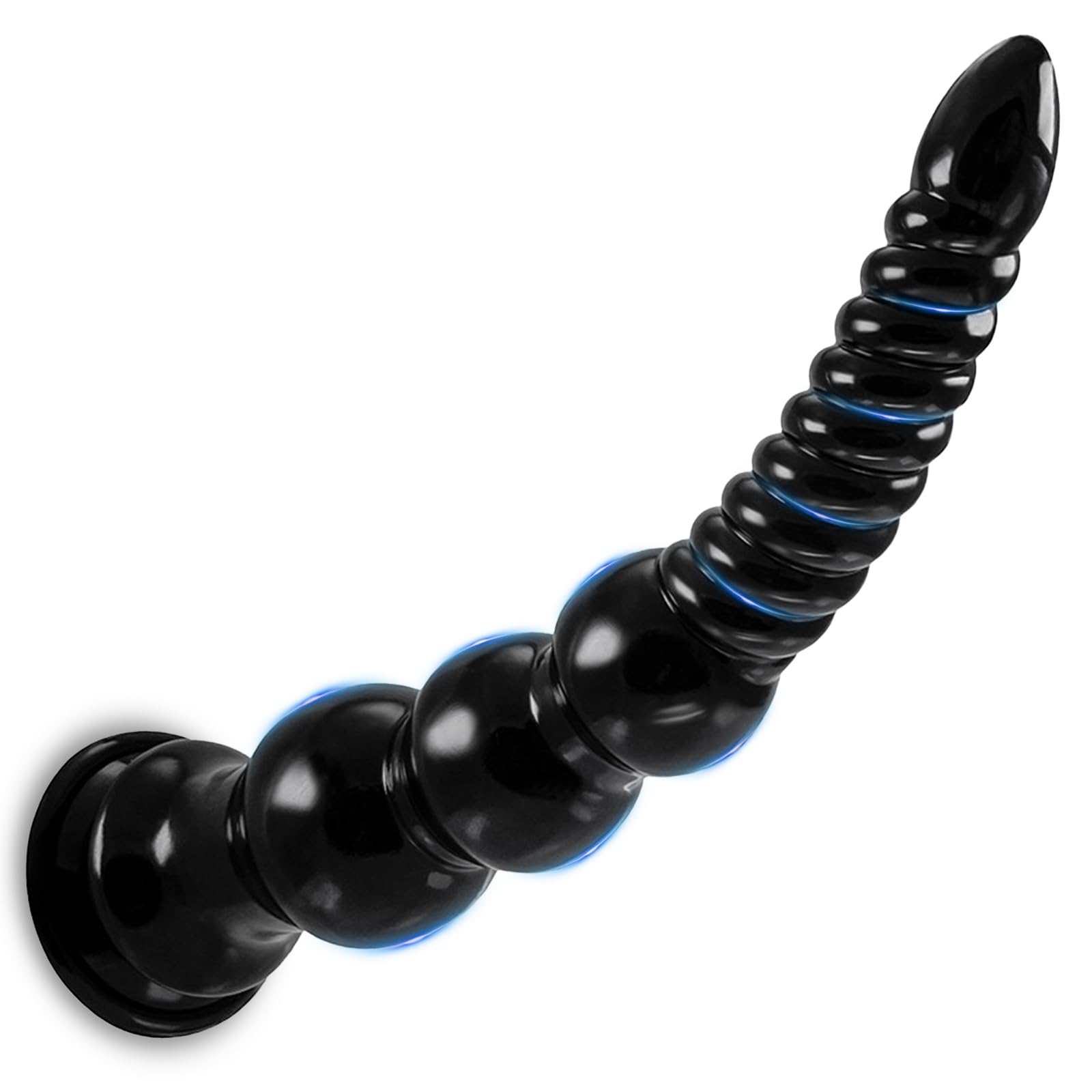 BDSMYOU Palline Anali Plug Anale Dildo Anale XXL Gigante,Sex Toys Plug Analesex Toy Buttplug,Dilatatore Ano per Donna Uomo,Toys Sessuali per Coppie (Nero)