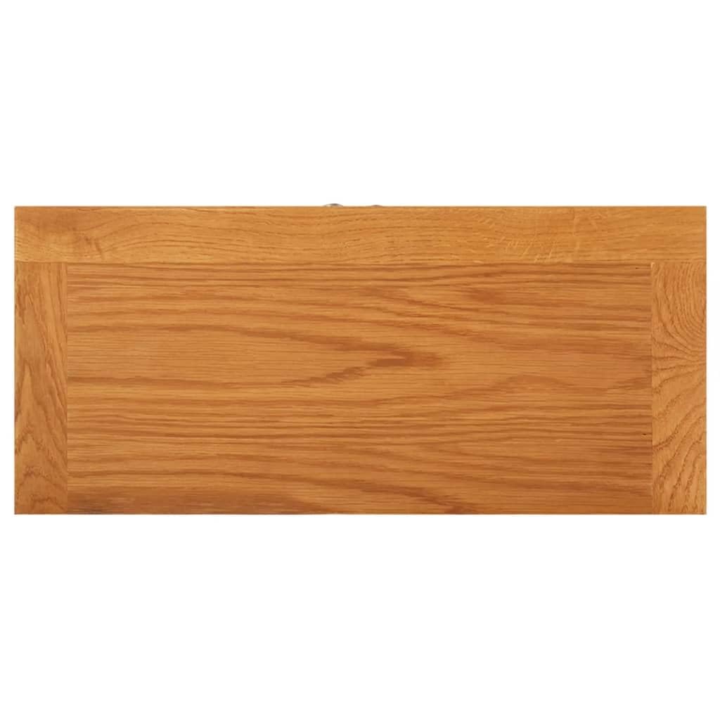 vidaXL Eichenholz Massiv Schrank mit 5 Regalböden Holzschrank Lagerschrank Sideboard Standschrank Beistellschrank Bücherschrank 50x22x110cm