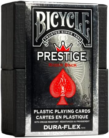 Bicycle Prestige Plastic Playing Cards (Colors May Vary)