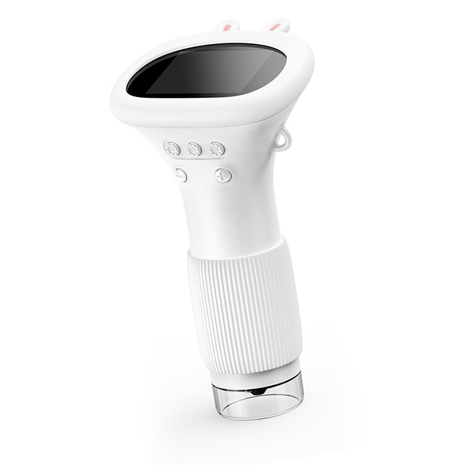 Mikroskop, Ręczny Mikroskop 2MP 2 -calowy Ekran z Regulowanymi 8 Diodami LED dla Owadów Włosów (WHITE)