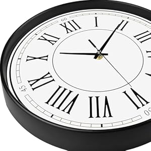 WOOPHEN Rope Hanging Wall Clock Battery Operated, Silent Non-Tick 12 Inch Roman Numerals Retro Rustic Country Luxury Art Vintage Lanyard Wall Clocks for Living Room/Kitchen/Bedroom/Office/Classroom WOOPHEN Rope Hanging Wall Clock Battery Operated Silent Non Tick 12 Inch Roman Numerals Retro Rustic Country Luxury Art Vintage Lanyard Wall Clocks for Living RoomKitchenBedroomOfficeClassroom