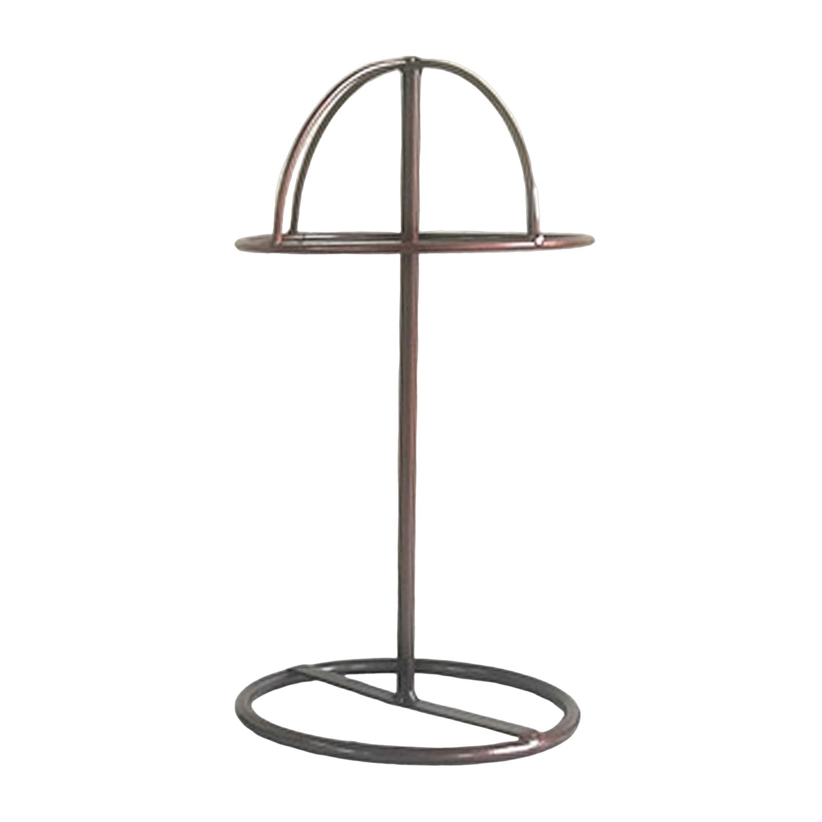 Présentoir à Chapeaux bronze | Support de Rangement Stable de 20 Cm pour Casquettes