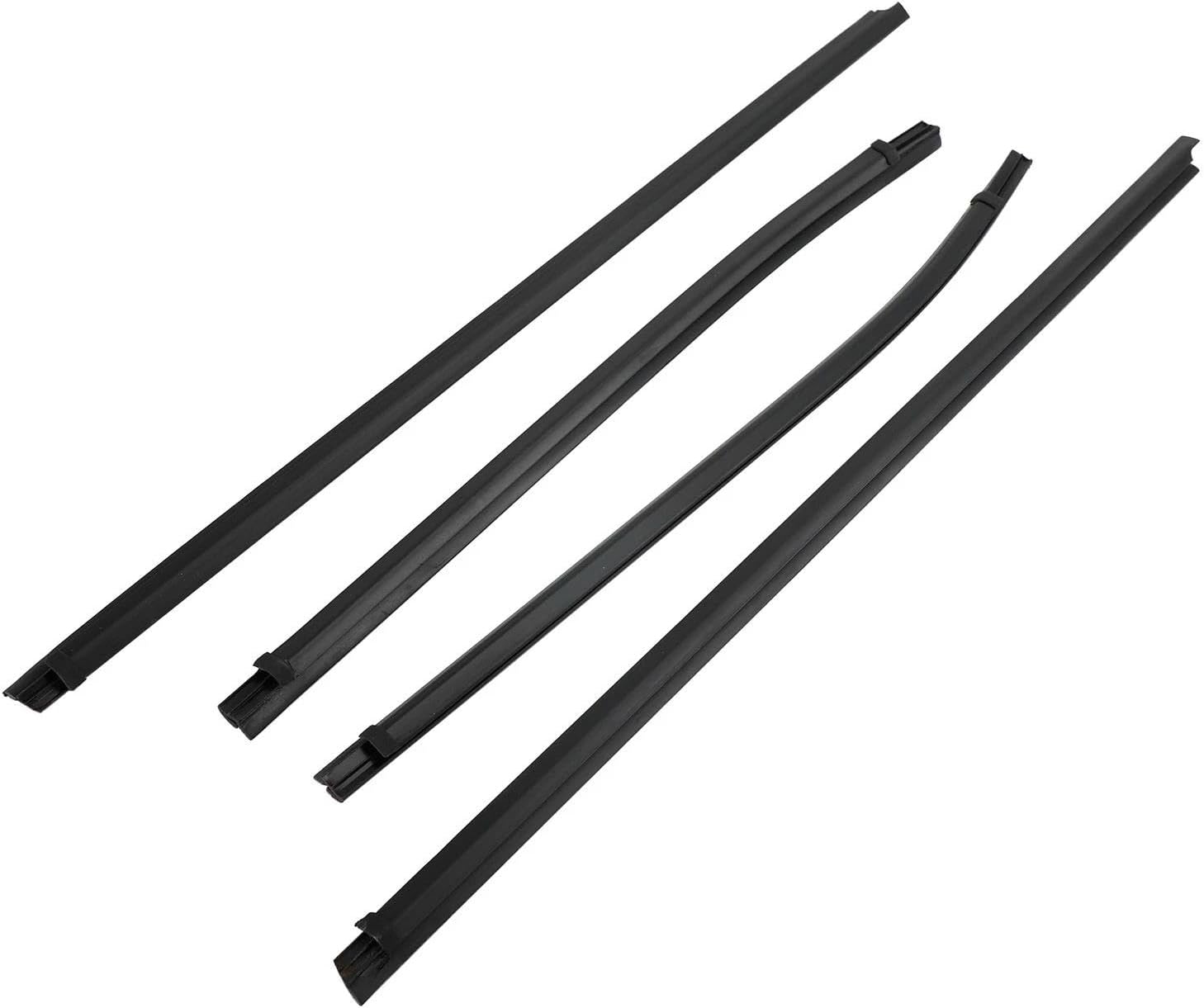 に適合する いすゞ Dmax 2012 2013 2014 2015 2016 2017 2018 4個ウィンドウウェザーストリップ