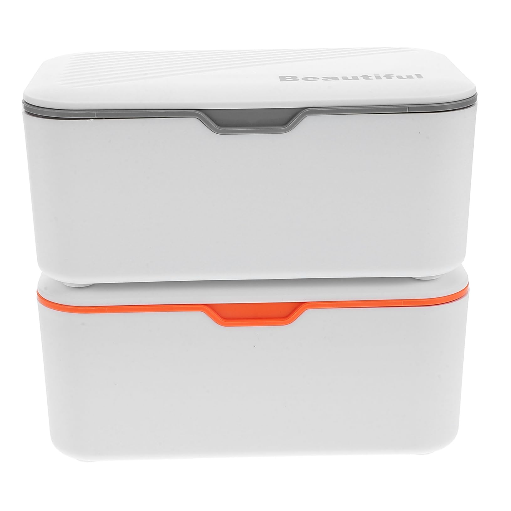 ERINGOGO 2-Pack Refillable Wet Tissue Box Sealed Dry Wipes Holder Living Room Kitchen Tissue Dispenser