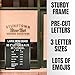 Large All Black Felt Letter Board | 24