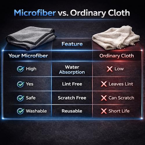 Image of Cutting EDGE 300 GSM Car Microfiber Cloth, 40x40 cm, Grey (Set of 2) | Material: Microfiber, 300 GSM, Ideal for Car, Bike, Glass & Dashboard Cleaning, Soft, Lint-Free & Scratch-Free