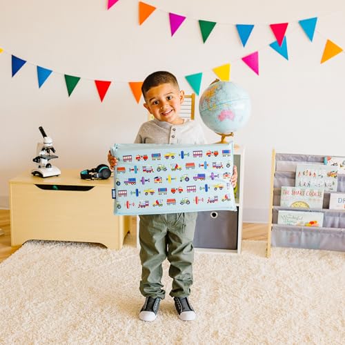 Image of Wildkin Kids Vinyl Nap Mat for Boys - Foldable Toddler Sleep Mat for Daycare, Preschool, Kindergarten & Travel, Durable & Easy to Clean, Ages 3-7, Machine Washable
