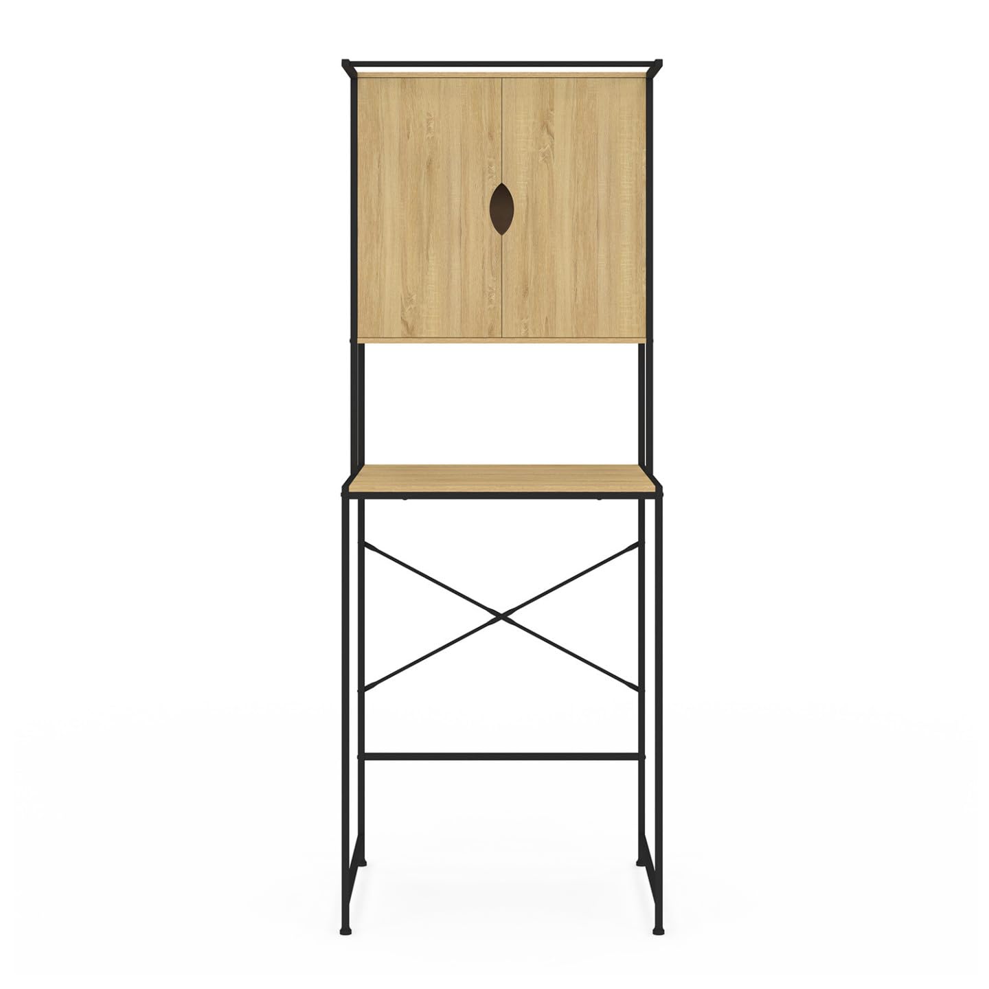 IDMarket - Mobile per lavatrice DETROIT con armadio, design industriale