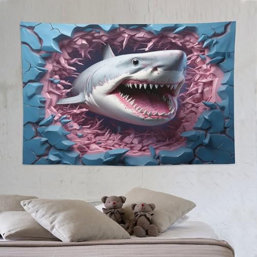 Tenture murale requin PAZZK affiche decorative XXL pour creer une ambiance marine