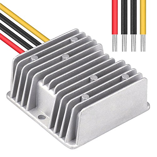 Image of DC 24V to 13.8V 10A 138W Converter - Waterproof Voltage Regulator Buck Transformer for Golf Cart