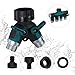 Price comparison product image Relaxdays, Black-green 2 Way Splitter, Regulator & Shut Off Valves, Water Tap Hose Divider, 2-Wege-Verteiler