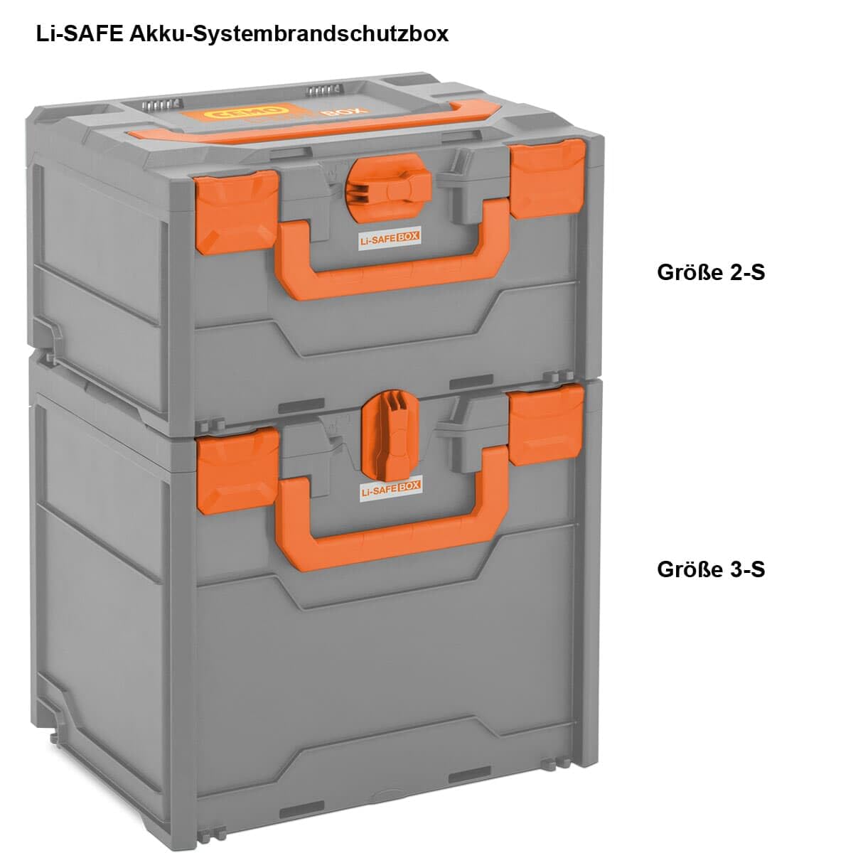 CEMO Li-Safe Akku-Systembrandschutzbox Größe 3-S Transport- und Aufbewahrungssystem
