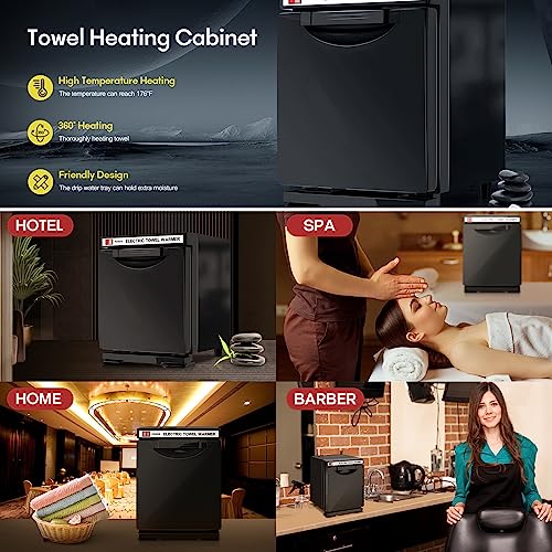 Gabinete calentador de toallas con calefacción de 360 grados y temperatura constante de 176 °F 3