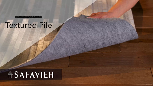 Tapete decorativo SAFAVIEH Studio Leather 6' x 9' gris y marrón miniatura 7