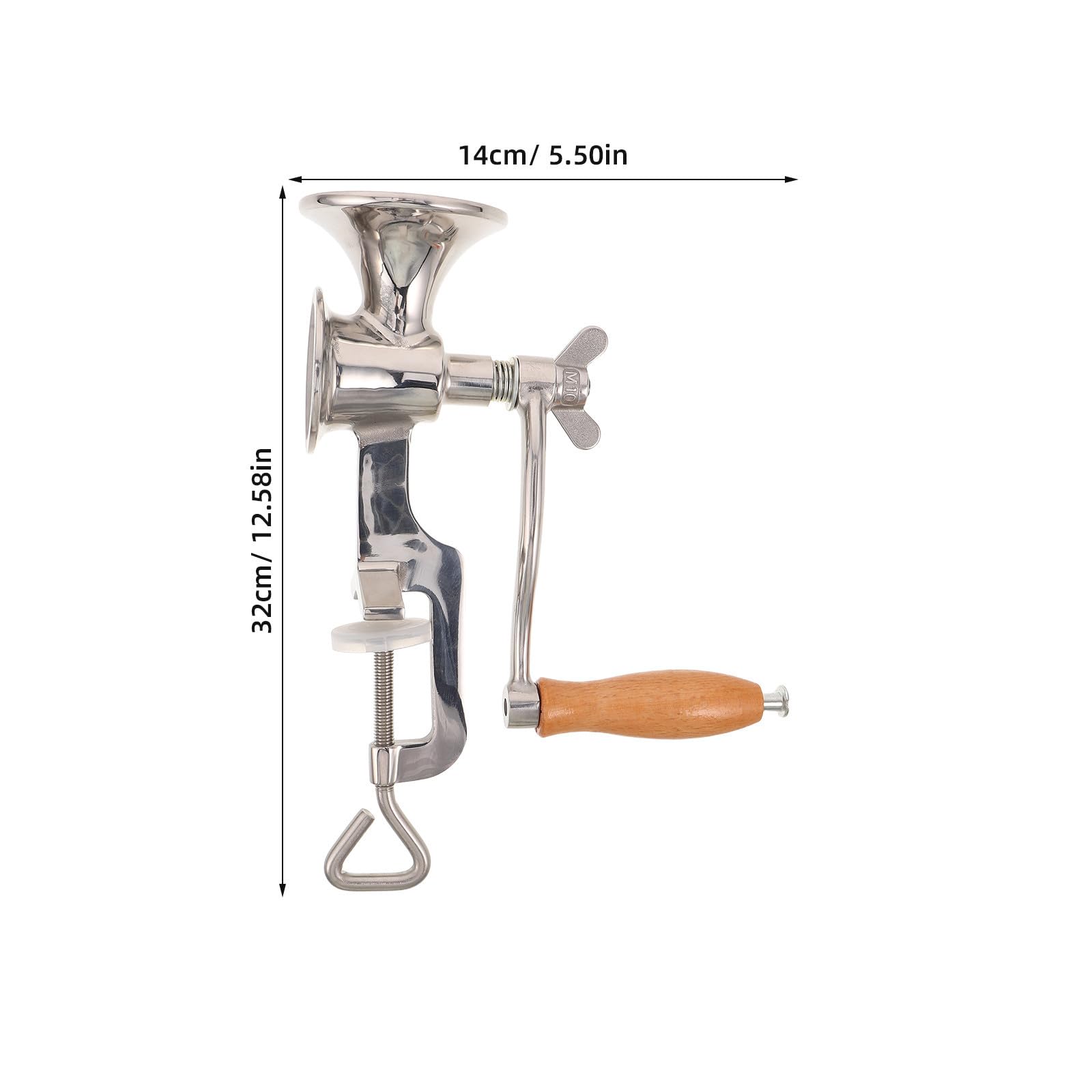 IMIKEYA Molinillo Manual de Acero Inoxidable 304 para Café y Arroz con Diseño Compacto y Fácil Mantenimiento Adecuado para Cocina y Uso Doméstico