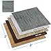 100 Sq. Ft 3/8 Inch Thick Interlocking Foam Mats Flooring, Sea Haze Grey Wood Grain Style - (24