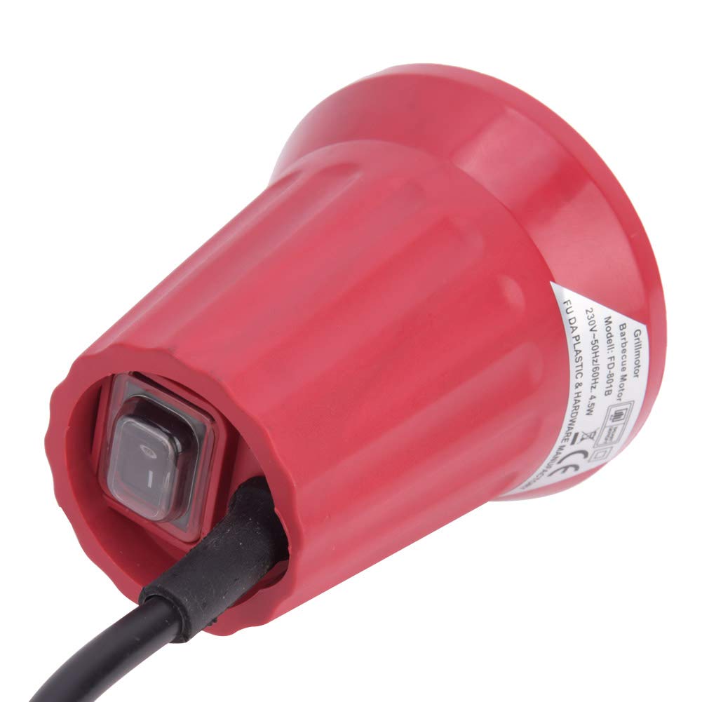 Moteur Tourne Broche de Barbecue, 220 V éLectrique Rotateur Gril Moteur, BBQ Rotateur Gril avec 1.5m Câble, Moteur de Rôtissoire pour Barbecue, Grill, Pique-Nique