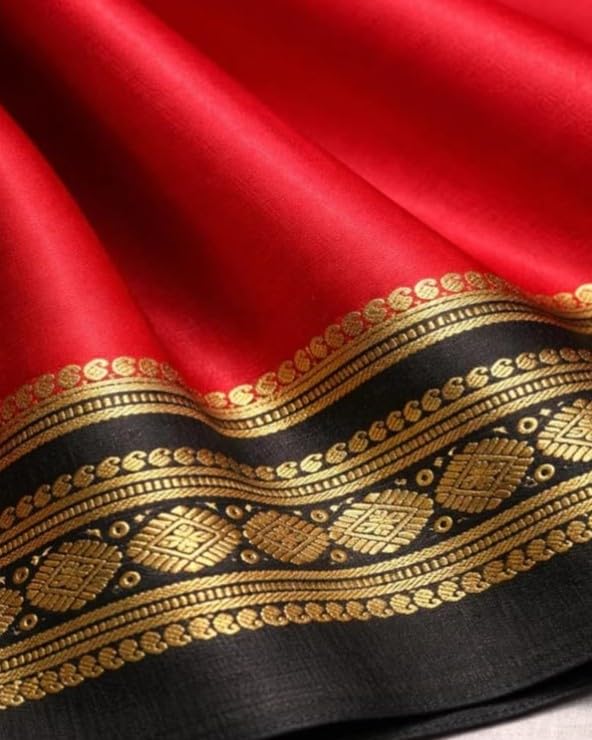 Image of Rashmika Mandanna Style Semi Mysore Crepe Silk Saree for Women with 2D Pattern Design Elegant Wear Saree with Blouse Piece for Wedding Festive Casual Ethnic Wear