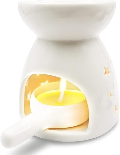 Miniatura 8 de Portavelas de cerámica para té quemador de aceite para aceite perfumado decoración de calentador de cera para dormitorio sala de estar balcón mesa