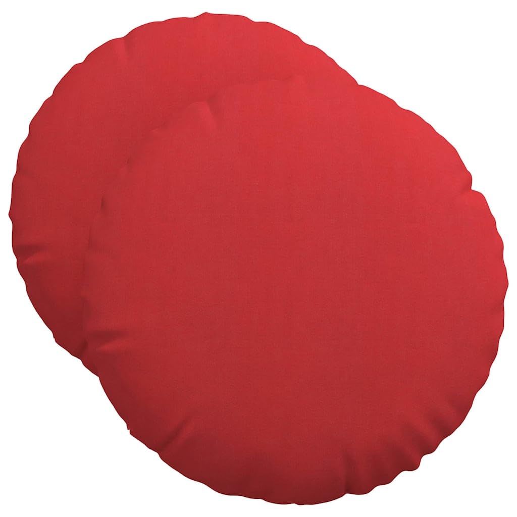 SYDE Cuscini per sedia, 2 pezzi, rosso, 50 x 19 cm