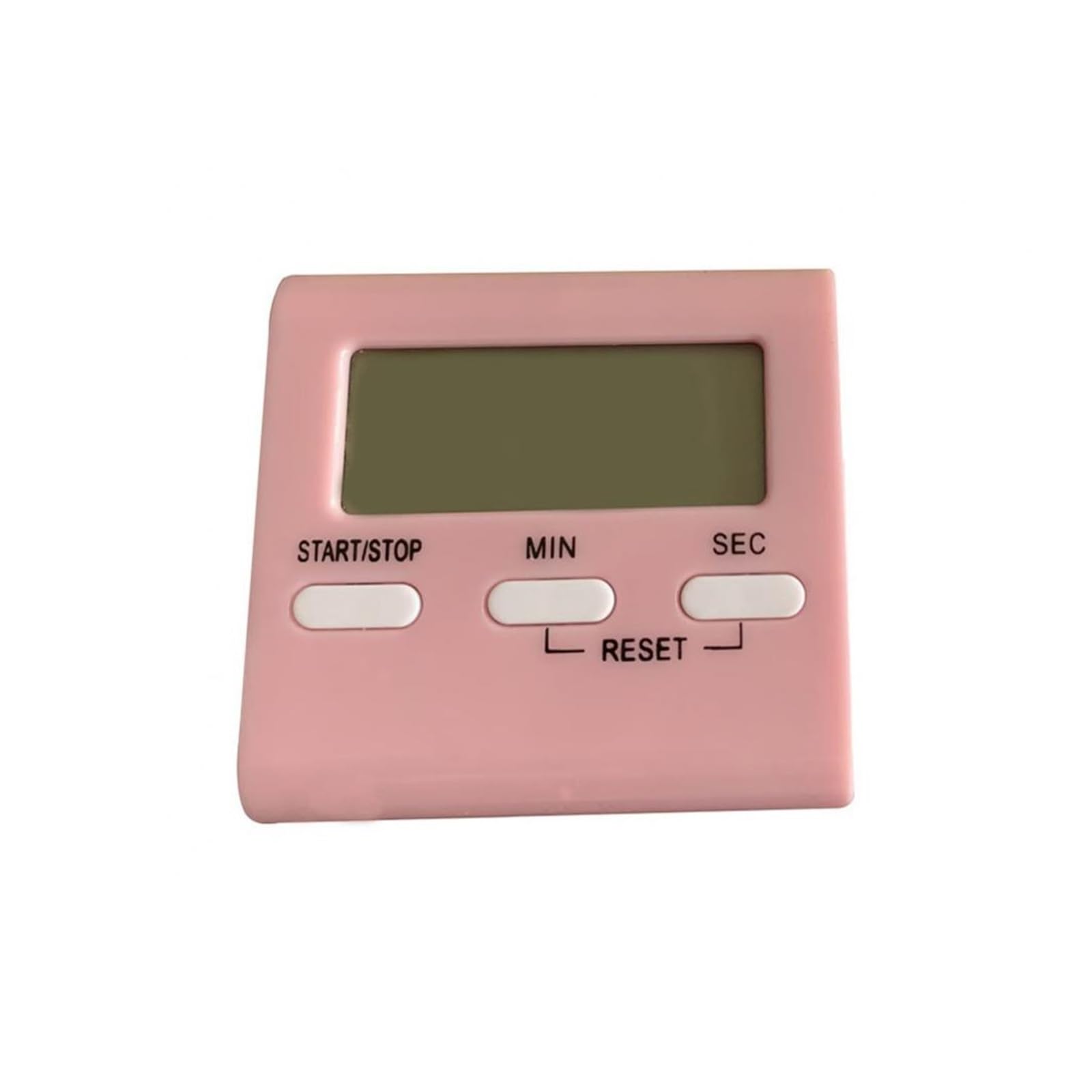 Digital Screen Kitchen Timer Large Display Square Cooking Count Up Countdown Alarm Remind Sleep Stopwatch Clock Reliable Efficient(PINK)