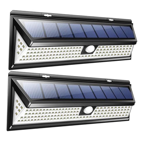Lampe solaire extérieure 118 SMD pour illuminer et sécuriser le jardin et les murs de maison