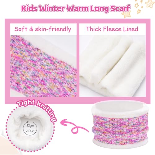 Kids Toddlers Winter Beanie Hats Gloves Neck Scarf Warm Knit Set Gifts for 0 6 12 Months 1 2 3 4-8 Year Old Baby Boys Girls4