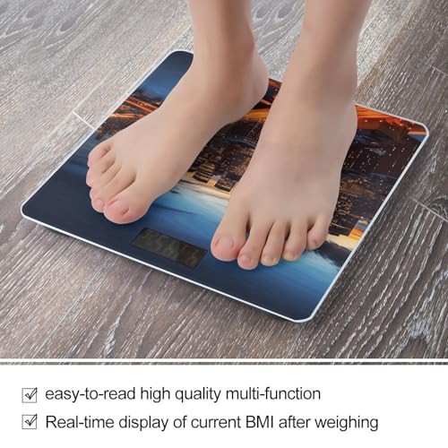 Báscula digital precisa hasta 180kg con diseño New York City miniatura 5