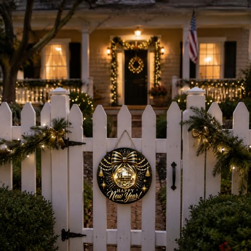 Image of New Years Decorations 2027 - Happy New Year Sign for Front Door