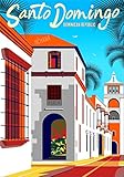Vintage Tin Poster Old Santo Domingo Cityscape Dominican Republic Caribbeanretro Travel Metal Tin Si
