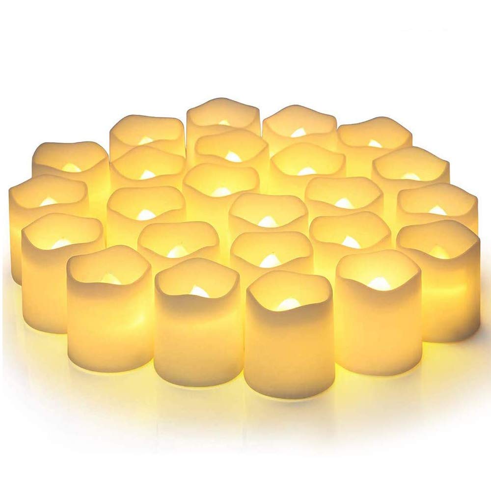 Nasjac Flameless LED Candles, 24/48 Waterproof Lights Electric Candles Tea Light Decoration Mexica, Lighting Candelita Flame Effect Indoor Outdoor, Gift For Christmas/New Year/Weddings-image-12