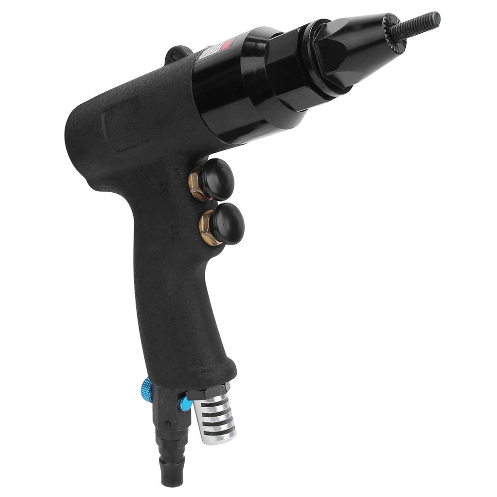 Fafeicy Pistola per Rivetti, Utensile per Rivettatura Pneumatica con Pistola per Rivetti, Utensile Elettrico Manuale per Rivettatura Pneumatica con Filettatura M5-M6 700 Giri/min,