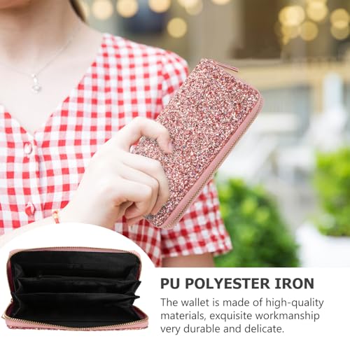 Fashionable Women Wallet Multi-storey Zippered Handbag Women's Crossbody Purse Accessory Shiny2