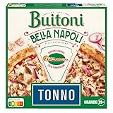 BUITONI BELLA NAPOLI Pizza Tonno - Pizza Congelada Masa Gruesa Estilo Napolitano con abundante Atún y Cebolla Roja - 455g (Congelado)