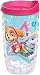 Tervis 1210895 Nickelodeon - Paw Patrol Girls Tumbler with Wrap and Fuchsia Lid 10oz Wavy, Clear