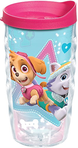 Tervis 1210895 Nickelodeon - Paw Patrol Girls Tumbler with Wrap and Fuchsia Lid