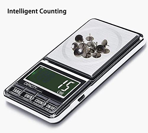 Báscula Digital Mini de Bolsillo para Joyería Acero Inoxidable miniatura 5