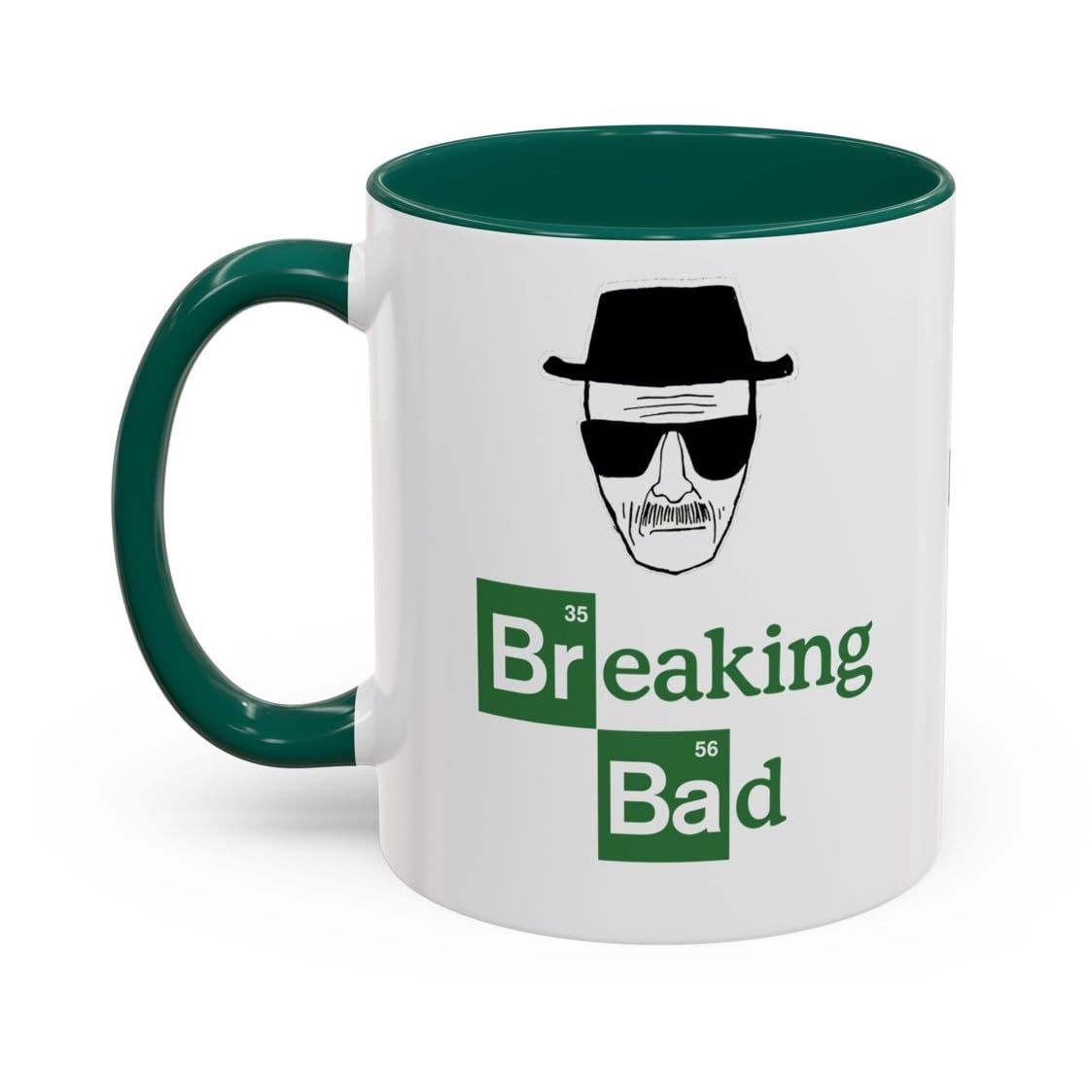 BARTME DESIGN Funny Breaking Bad Mug For Dad Grandpa Friends CoWorkers Boss - Coffee Cup Mug - Green