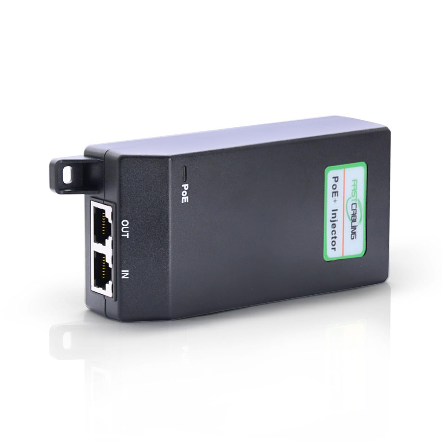 FASTCABLING Estensore Gigabit Ethernet esterno, 140 m, 10/100/1000 Mbps, impermeabile IP67, resistente ai raggi UV, sepoltura diretta, solo estensione dati, iniettore di alimentazione incluso
