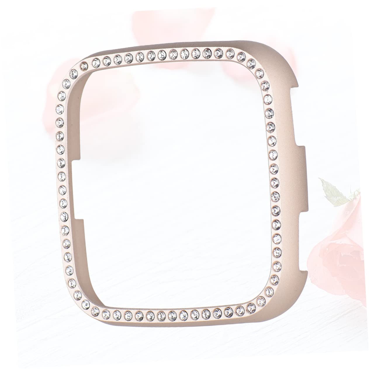 Housoutil 3st Smartwatch-Schale Metallgehäuse Uhrenzubehör Damen Schauen Sie Klug Siehe Bildschirmschutz Smartwatch Für Frauen Damenuhren Lite-Bling Stoßstange Fräulein Fall