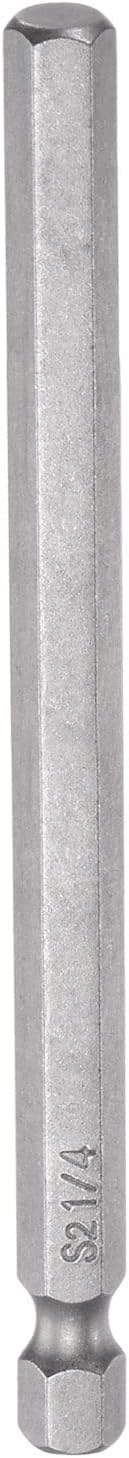 HARFINGTON 3/16" Hex Screwdriver Bit SAE 1/4" Hex Shank 4" Length Magnetic S2 Steel Power Drill Bits