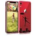 Produktbild kwmobile Apple iPhone XR Hülle - Handyhülle für Apple iPhone XR - Handy Case in Sport Seiltanz Design Schwarz Transparent
