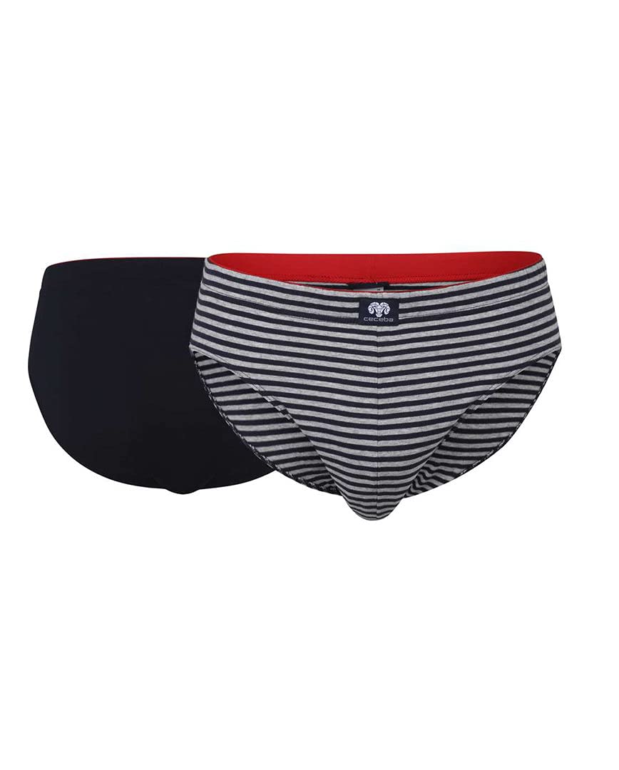 CecebaX-Lastic 10167 Briefs Pack of 4, Blue dark stripes, XXXL