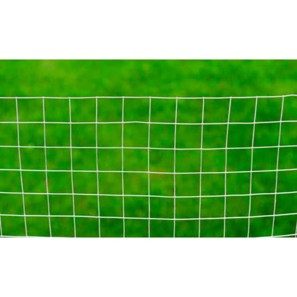 Malla de alambre para aviario (acero galvanizado, 25 x 1 m, plateada, valla de gallina de jardín para la cría de aves de corral, aves de corral, gallinero y gallinero -A3
