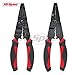 Hi-Spec 1 Piece Wire Stripper, Crimper & Cutter with Mini-Pliers for Ring, Bullet, Spade, Fork Connectors & Terminals in DIY Installation of Home Electrics, Lighting & Sound Systems