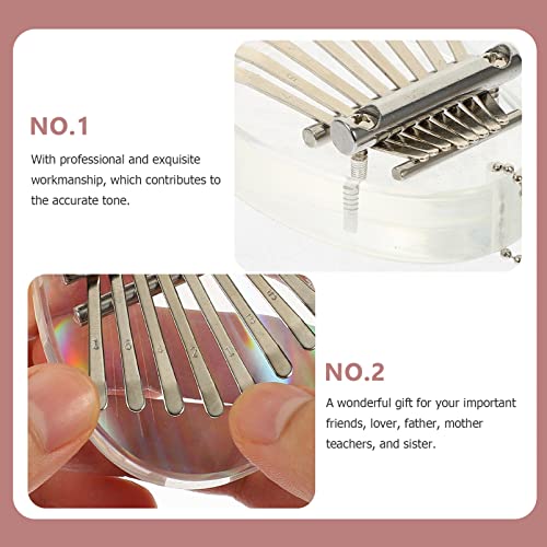 BIENKA 8 Touches Finger Piano 8 – Tone Finger Piano Petit Kalimba Acrylique Kalimba 8 – Tone Thumb Piano Débutant… - Les Beatles, Paul McCartney, John Lennon, RIngo Starr, George Harrison BIENKA 8 Touches Finger Piano 8 - Tone Finger Piano Petit Kalimba Acrylique Kalimba 8 - Tone Thumb Piano Débutant… – Image 8