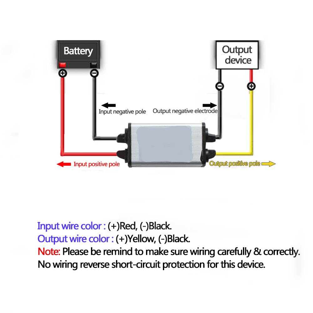 Convertisseur Abaisseur DC 12V/24V Vers 9V 4A 36W – Régulateur Tension Étanche Pour Voiture, Solaire, LED, Pompe, Électronique