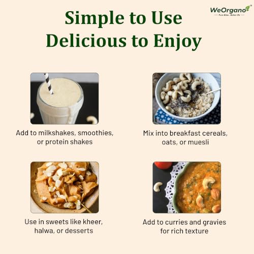 Image of W320 Cashew 500gm | Whole Cashews | Protein Rich Kaju | Premium Dry Fruits | Naturally Buttery & Creamy | No Added Sugar | No Preservatives | Healthy Snacks for Kids & Adults | Hygienically Packed
