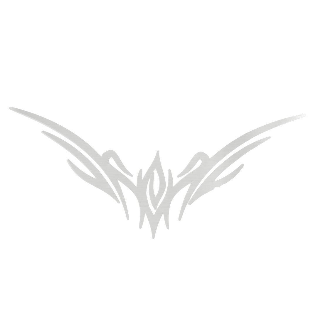 Qtqgoitem Vehicle Fuel Tank Cap Self Adhesive Soft Metal Sticker Decal Silver Tone (model: 5aa ab8 4cc 360 dfd)