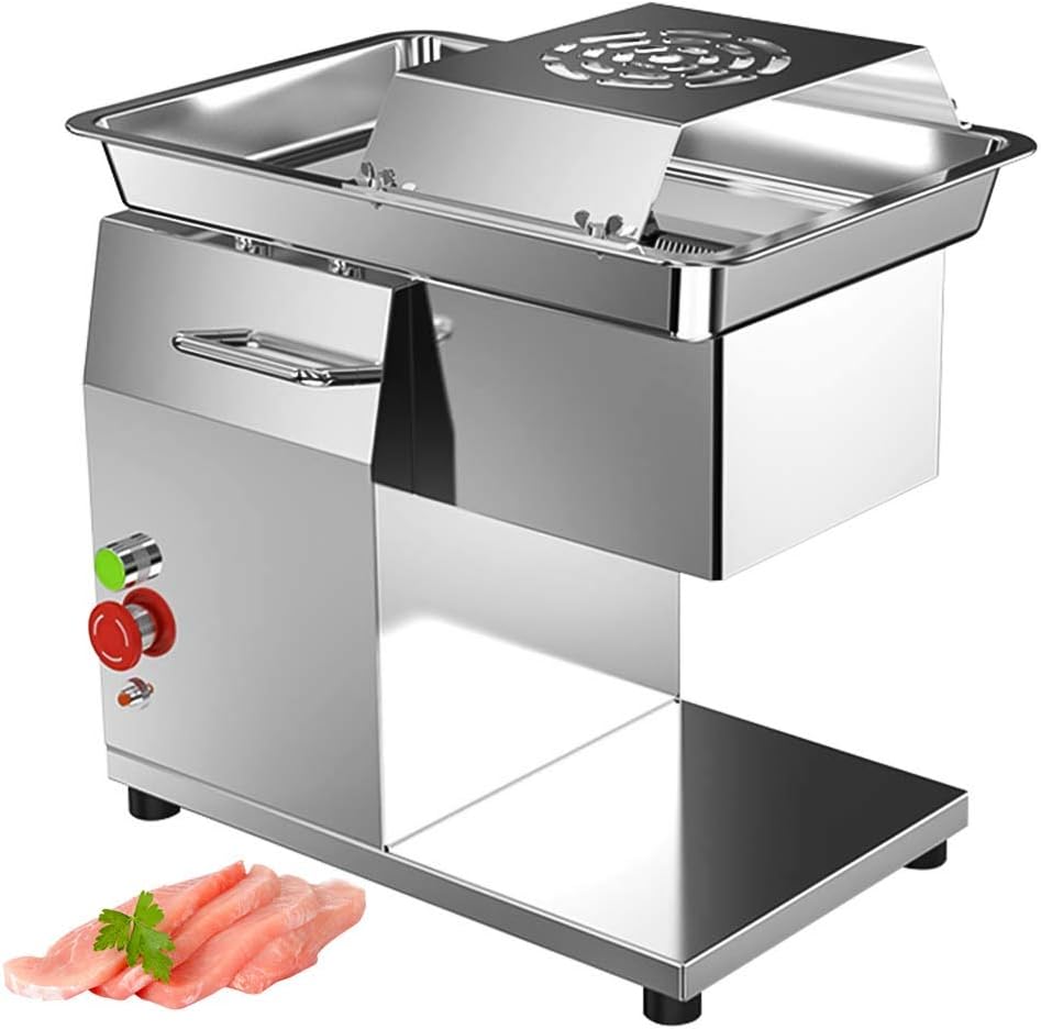 CARIHOME Electric Meat Slicer, 850W Professional Stainless